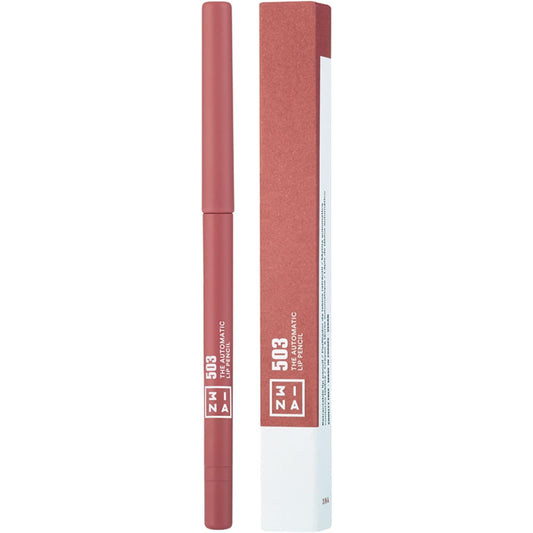 MAKEUP - the Automatic Lip Pencil 503 - Nude Lip Liner with Built- in Sharpener and Brush - Longwearing and Waterproof Lip Liner - Creamy and Hydrating Lip Liner - Vegan - Cruelty Free