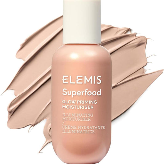 Superfood Glowy Primer – Hydrating & Brightening Primer for Smooth, Radiant Skin, Preps Face for Flawless Makeup Application and Glowing Complexion 60Ml