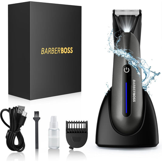Body Groomer Men, Mens Ball Shaver, Ball Trimmer Men, Groin & Body Hair Trimmer, Pubic Hair Trimmer for Men, Body Shavers for Men, Men'S Pube Trimmer, Balls Trimmer Men QR-2075