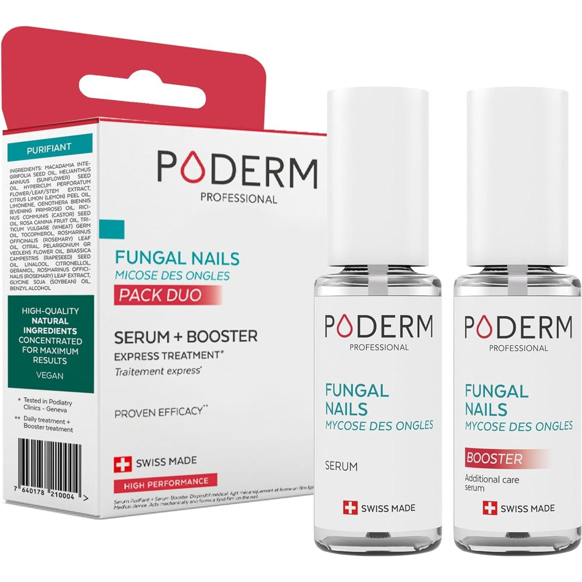 - PACK of 2 SEVERE FUNGAL INFECTION PRODUCTS - Special Comprehensive Treatment for Difficult to Treat Fungal Infections - Professional Foot/Hand Treatment - Quick & Easy - Swiss Made