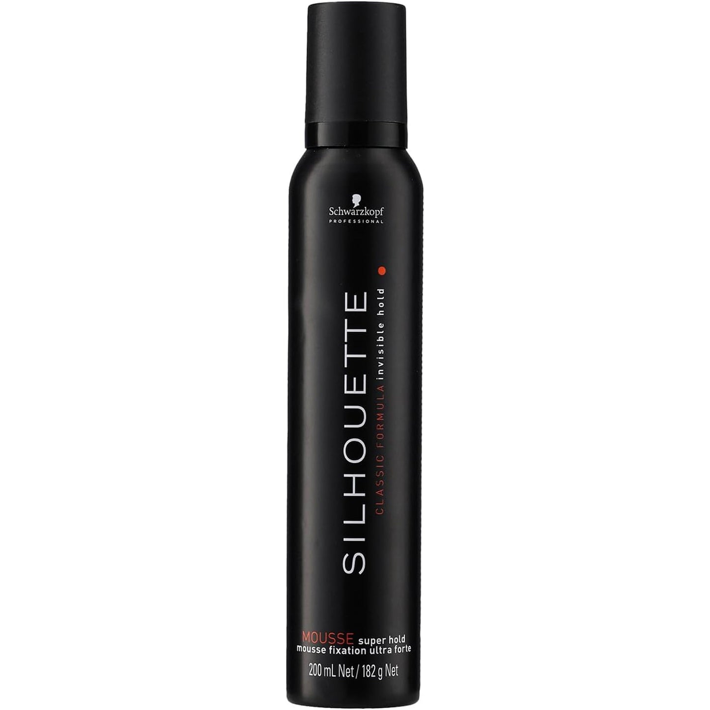 Silhouette Super Hold Hair Mousse for Hair Styling without Overburdening Strong Invisible Long Lasting Hold Quick Drying Non Sticky Super Shine 200 Ml
