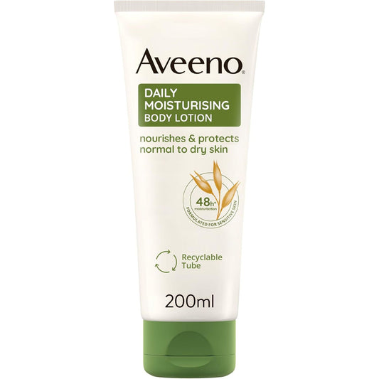 Daily Moisturising Body Lotion (1X 200Ml), Hydrating Lotion Enriched with Nourishing Colloidal Oatmeal, Gentle Body Moisturiser Suitable for Sensitive and Dry Skin