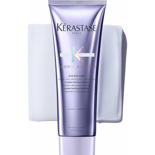 Kérastase Blond Absolu, Repairing, Nourishing Conditioner, for Lightened and Highlighted Hair, with Hyaluronic Acid & Edelweiss Flower, Cicaflash, 250Ml