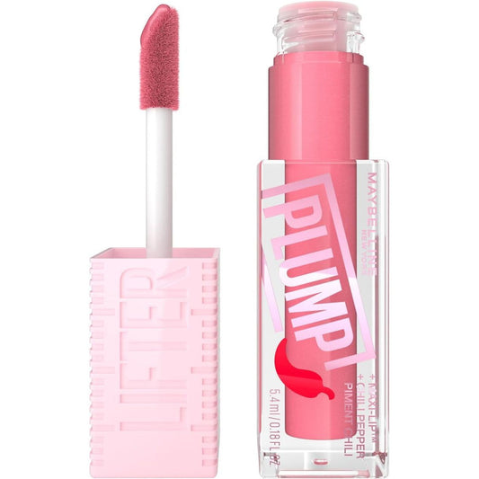 New York, Lifter Plump Lip Gloss, Lasting Plump, Heated Formula with Hyaluronic Acid and Chilli Pepper, XL Wand, Vegan Formula, Shade: 001 Blush Blaze