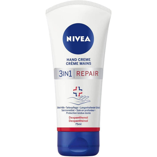 3-In-1 Hand Cream (75 Ml), Rich Skin Cream with Dexpanthenol for Intensive Care, Hand Care for Very Dry and Cracked Hands