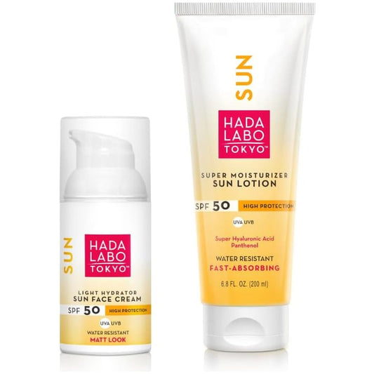 - SPF 50 Sun Bundle, 1 X 50 Ml Light Hydrator Face Cream & 1 X 50 Ml Super Moisturiser Body Lotion